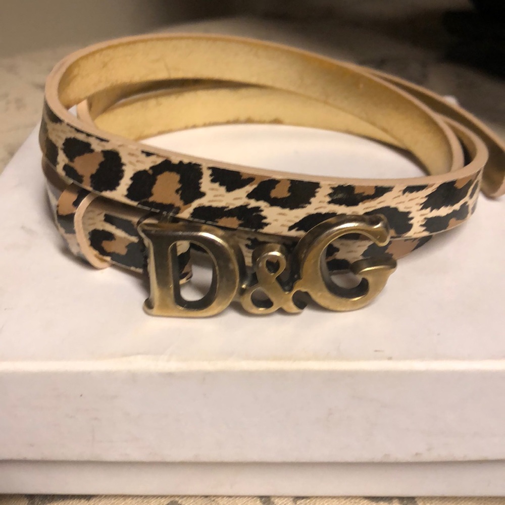 D&G Leopard print and good belt-size 4